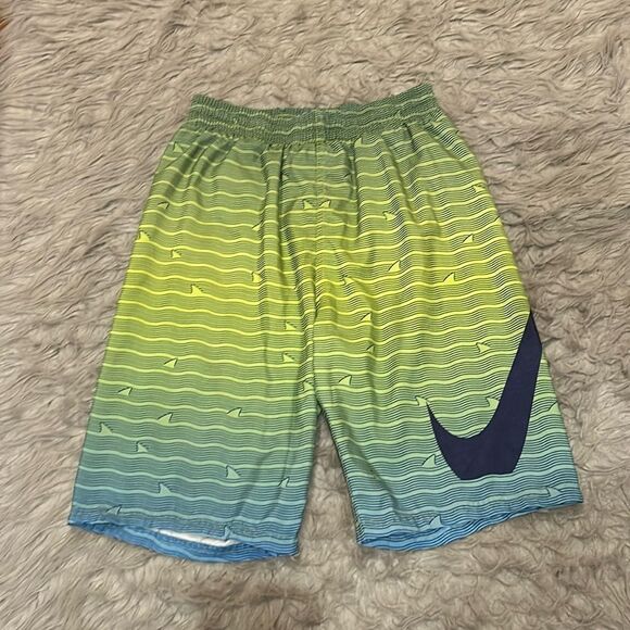 Nike boys green and blue logo swim trunks‎ size xl - Picture 1 of 5